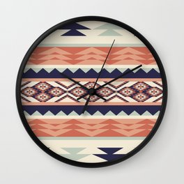 Native American Geometric Pattern Wall Clock