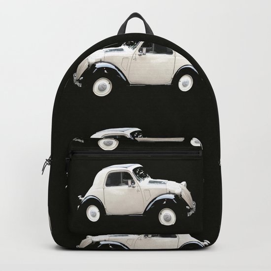 Fiat 500 Toppolino - italian vintage automobile - #society6 #buyart Backpack