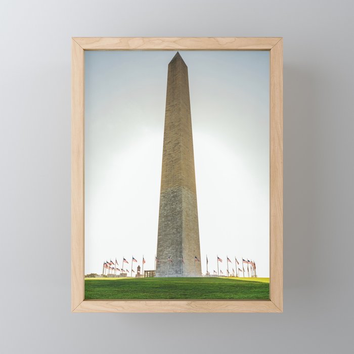 Washington Monument in Washington, USA Framed Mini Art Print