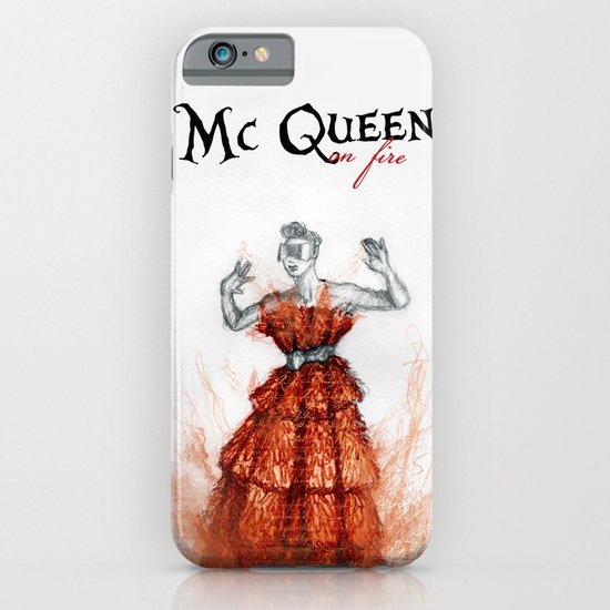 Mc Queen on fire iPhone & iPod Case