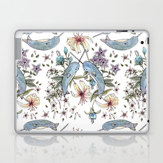 Narwhal pattern Laptop & iPad Skin