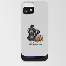 Cat lover Happy Halloween witch cat iPhone Card Case