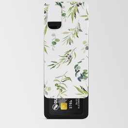Eucalyptus and Olive on White Background  Android Card Case
