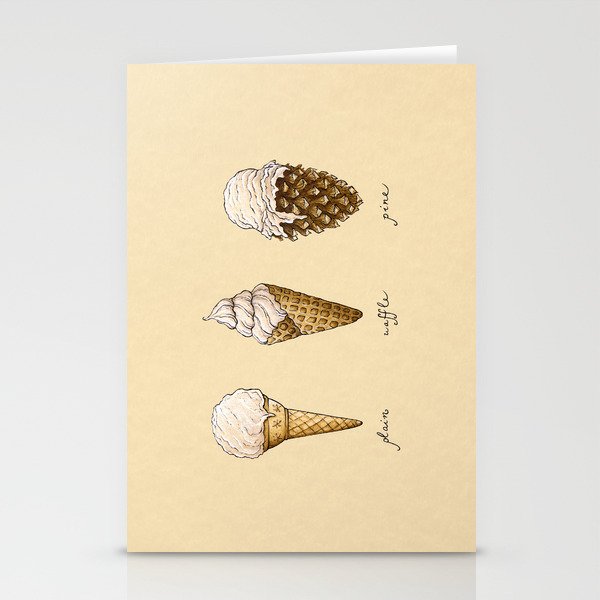 Ice Cream Cones Stationery Cards