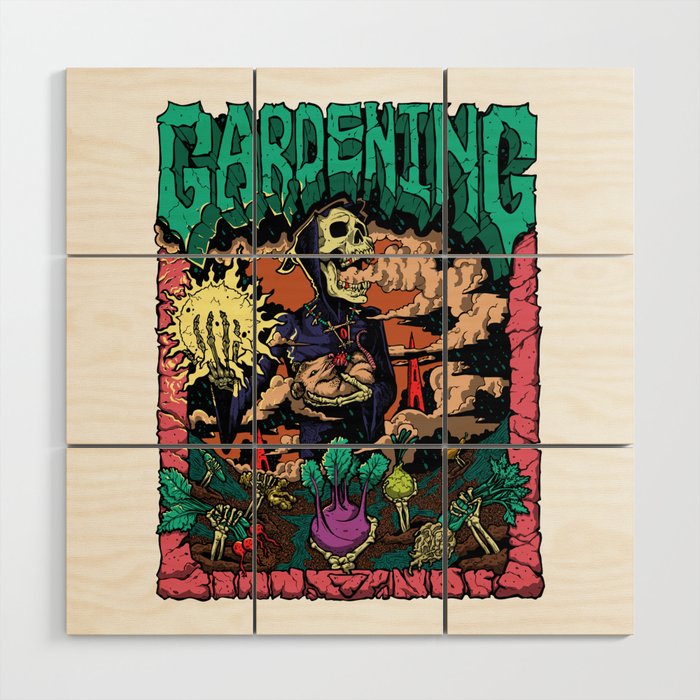 Gardening Trauma Series Wood Wall Art