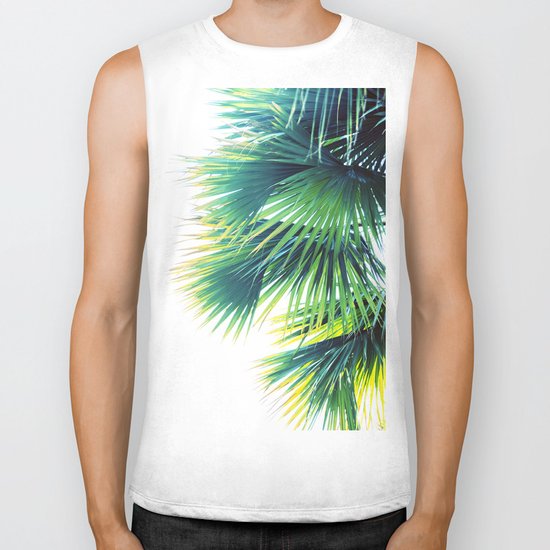Bright Palm Biker Tank