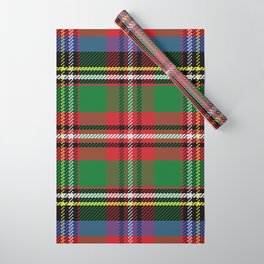 Christmas Colorful Plaid Pattern Wrapping Paper
