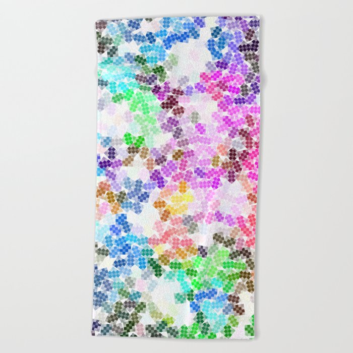 Colored Pattern, Colorful Life Beach Towel