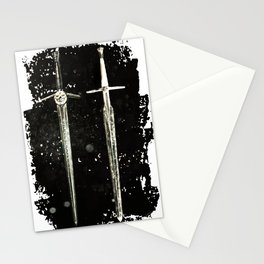 the witcher swords Stationery Cards