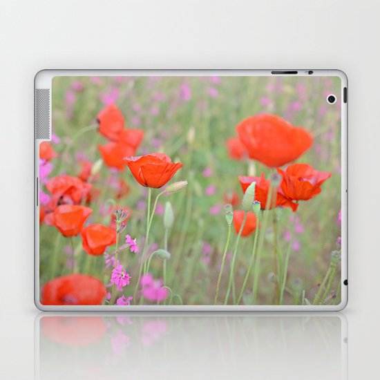 Poppies and Campions Laptop & iPad Skin
