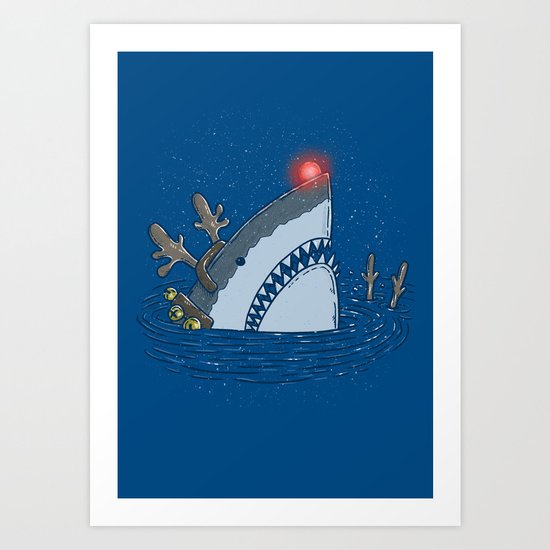 Rudolph Shark Art Print