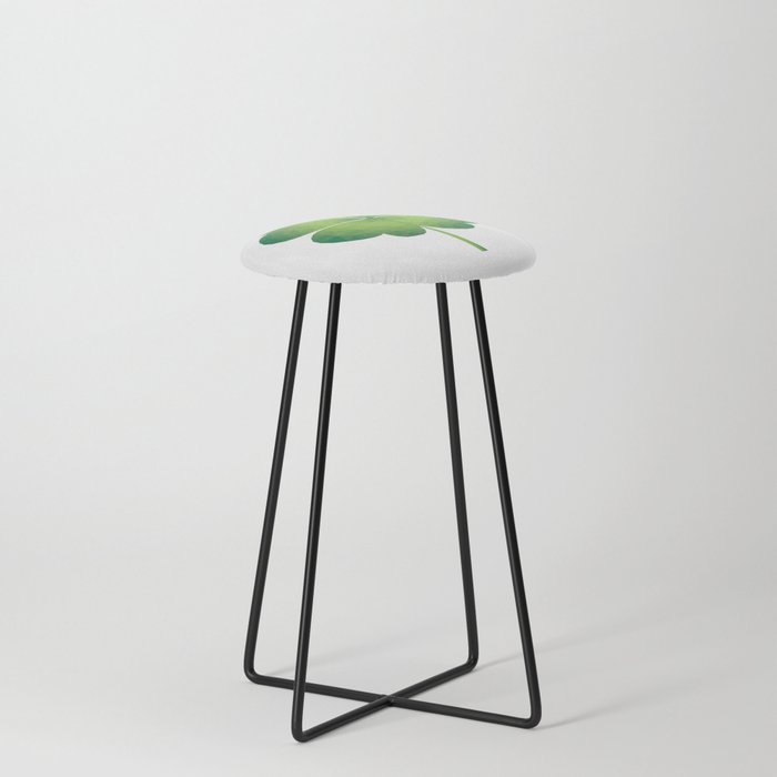 Four-Leaf Clover Low Poly Counter Stool