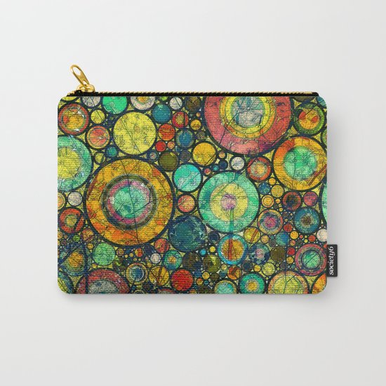 Ring Pattern 3 Carry-All Pouch