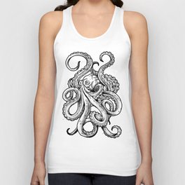 Octopus design Unisex Tank Top