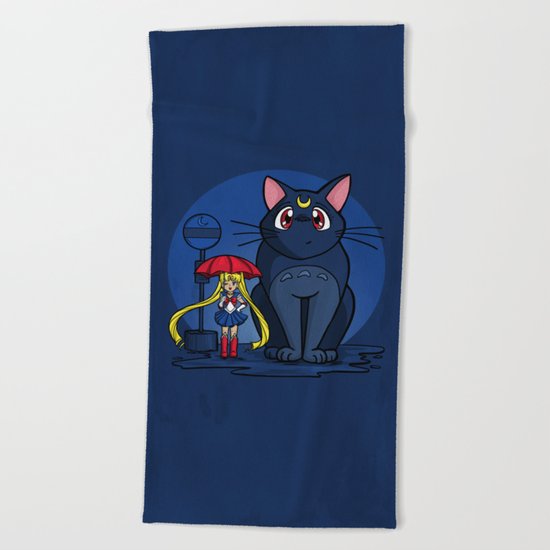 My Neighbor Luna Beach Towel