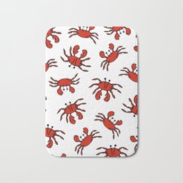 Crabs Bath Mat | Crab, Summer, Ink Pen, Crustaceans, Drawing, Collage, Sand, Seafood, Animal, Claws 