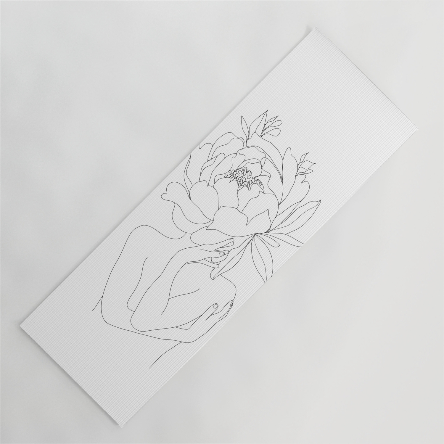 Minimal Line Art Woman Flower Head Yoga Mat By Nadja1 Society6,Anatomy Anime Poses Female Base