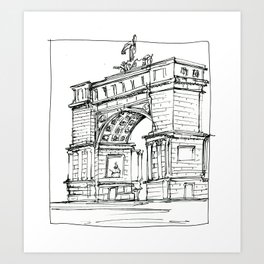 Arch D'Triumph Art Print