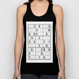 Sudoku Series: Hard Level - Mono Tank Top