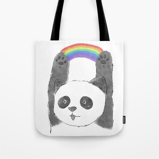 panda beam Tote Bag