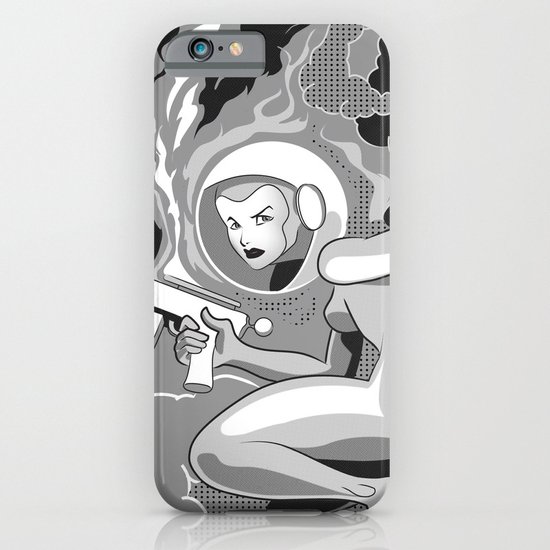 Space Girl with a Gun iPhone & iPod Case
