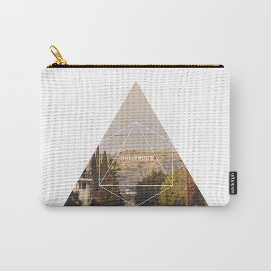 Hollywood Sign - Geometric Photography Carry-All Pouch