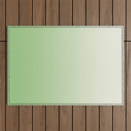 Ombre Paradise Green Pale Creme Outdoor Rug