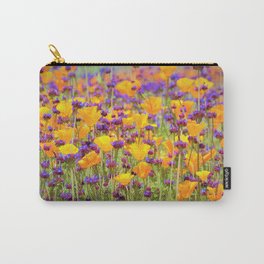 Purple & Gold Carpet of Flowers by Reay of Light Photography Carry-All Pouch