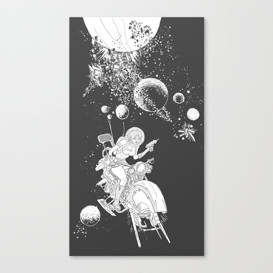 rocket lass Canvas Print