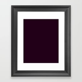 Eggplant Purple Color Scheme Home Decor Framed Art Print