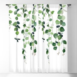 Eucalyptus Watercolor 2  Blackout Curtain