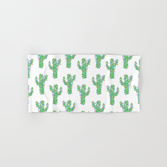 Festive Cactus Hand & Bath Towel
