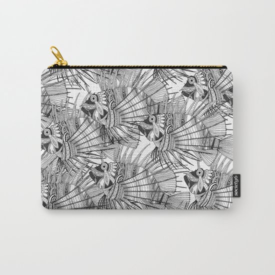 fish mirage black white Carry-All Pouch