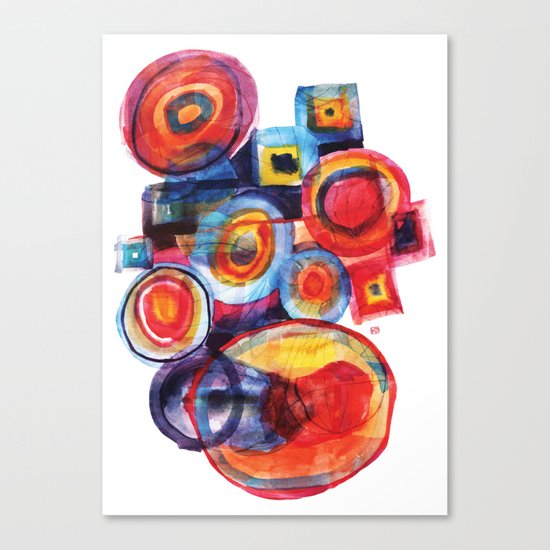 Color composition Canvas Print