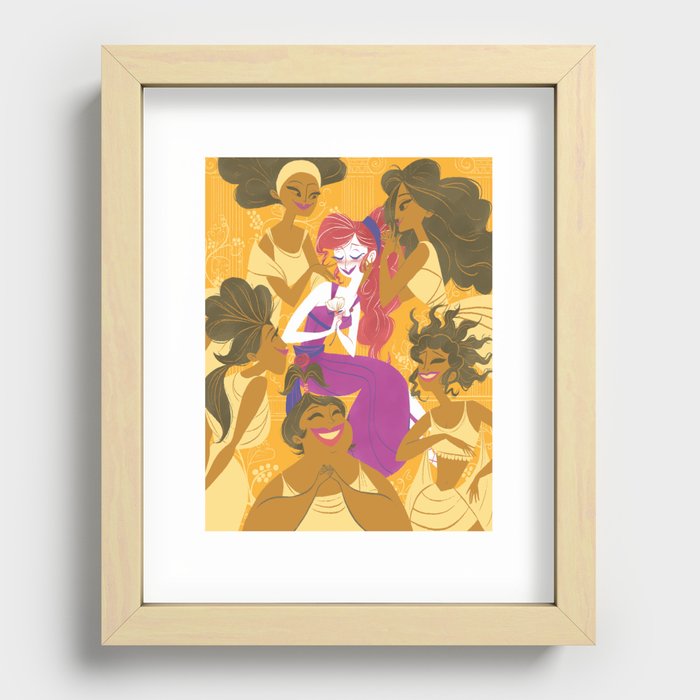 She Won't Say It Recessed Framed Print