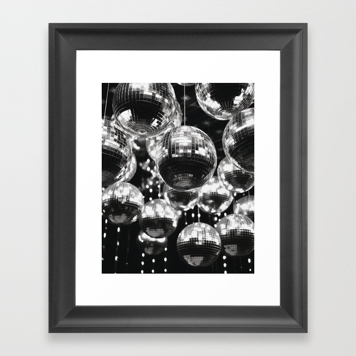 Shiny Disco Balls Framed Art Print