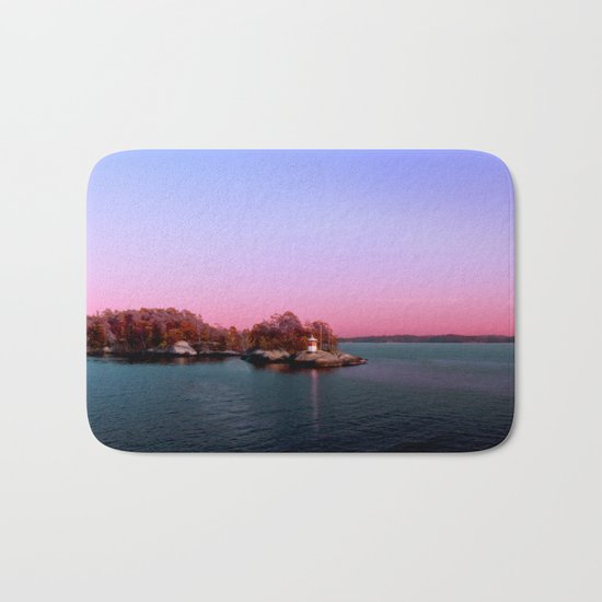 Sunset over the Island Bath Mat