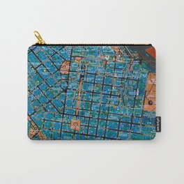 Odessa antique map, colorful mas, classic artwork Carry-All Pouch