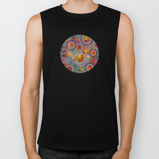 Full of Golden Dots Biker Tank