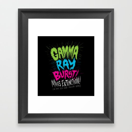 Gamma Ray Burst Framed Art Print