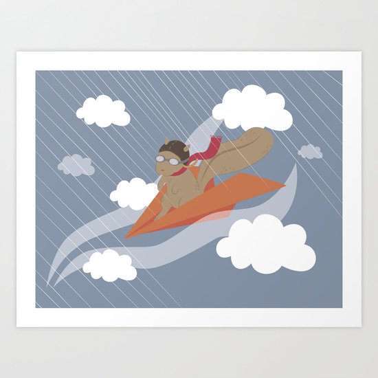 The Flying Squirrel Art Print