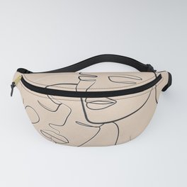 Abstract Pair Portrait 16 Fanny Pack | Color, Watercolor, Two, Pait, Minimal, Painting, Pattern, Home, Minimalism, Art 