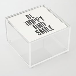 Be Happy and Smile Acrylic Box