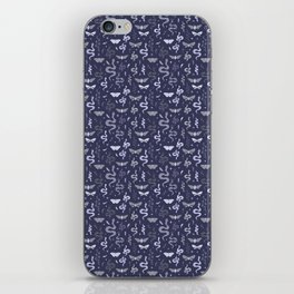 Boho pattern with moth and snake iPhone Skin