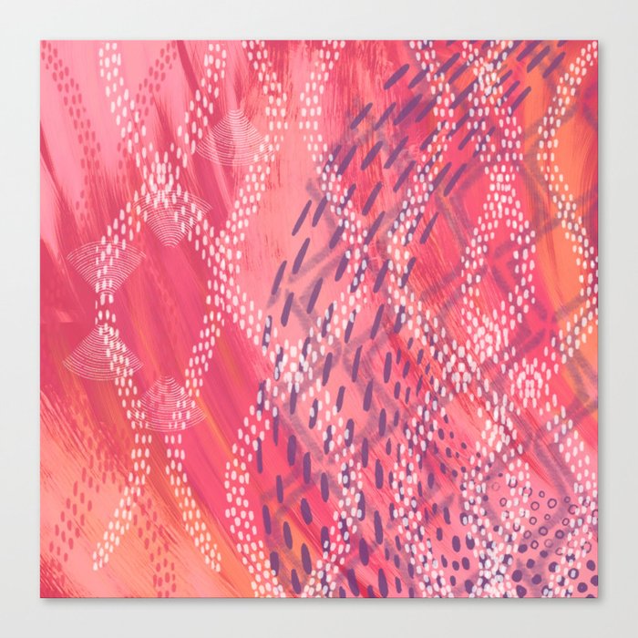 Dotted lines Canvas Print