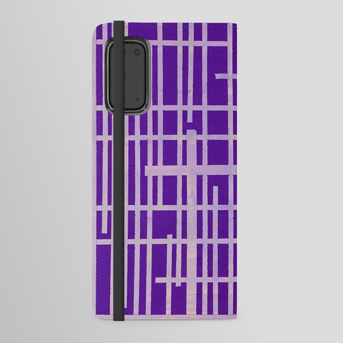 Lines Purple Android Wallet Case