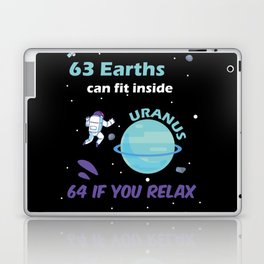 Planetary Science  Uranus Shirt For Astrophysicians Laptop Skin