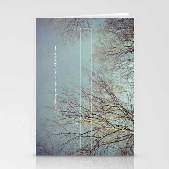 insert dreamy, romantic or heartbroken text here. Stationery Cards