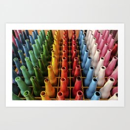 Rainbow Botellas Art Print