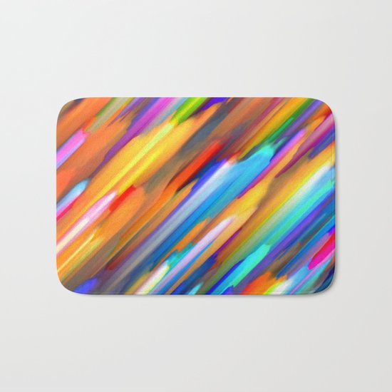Colorful digital art splashing G391 Bath Mat